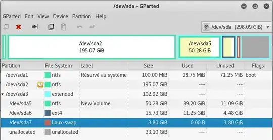 gparted screenshot