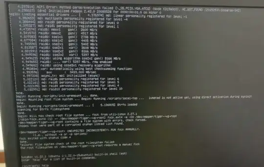 Startup error