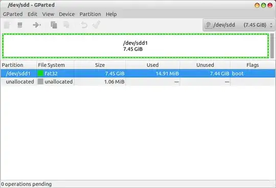 GParted screenshot
