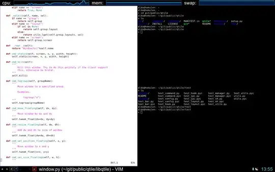 Qtile screenshot