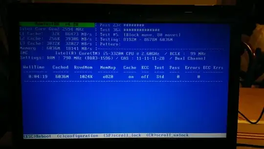 screenshot memtest