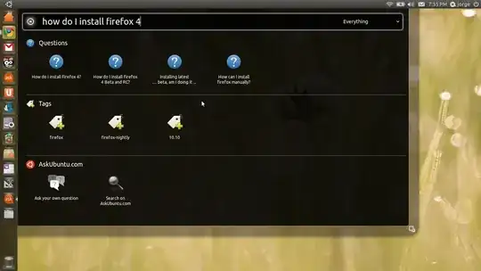Screenshot of a lens on Ubuntu 11.04