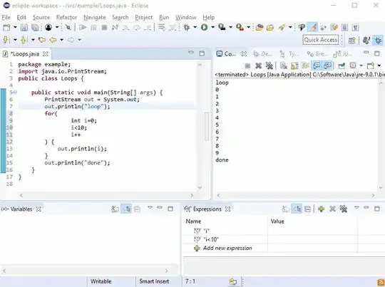 debugger single-stepping for-loop parts