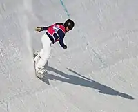 María Chávez at halfpipe