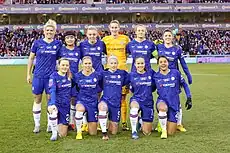 Image 2Chelsea, a women's football club of London, England in 2020. (from Women's association football)
