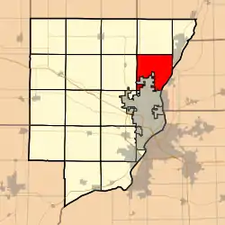 Location in Peoria County