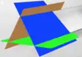 Figure 2. Triangular tube, 3 planes that never intersect.