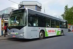 BYD K9, an electric bus powered with onboard Iron-phosphate battery