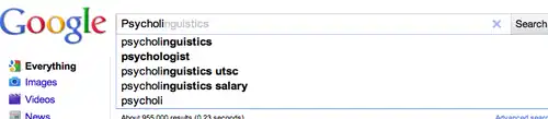 Finishing search in Google