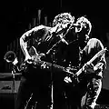Two artists performing together