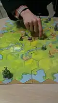 A game underway