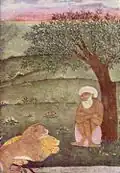 Dervish with a lion and tiger.
