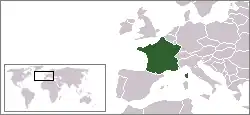 Location on the world map