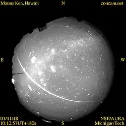 Mauna Kea, HawaiiNov. 18, 2001 UTC10:12:57180 seconds