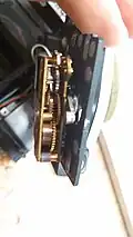 Side view of the mechanical timer
