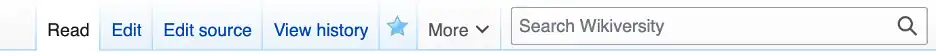 The Wikiversity toolbar