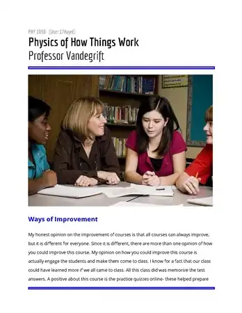 Ways of improvement
